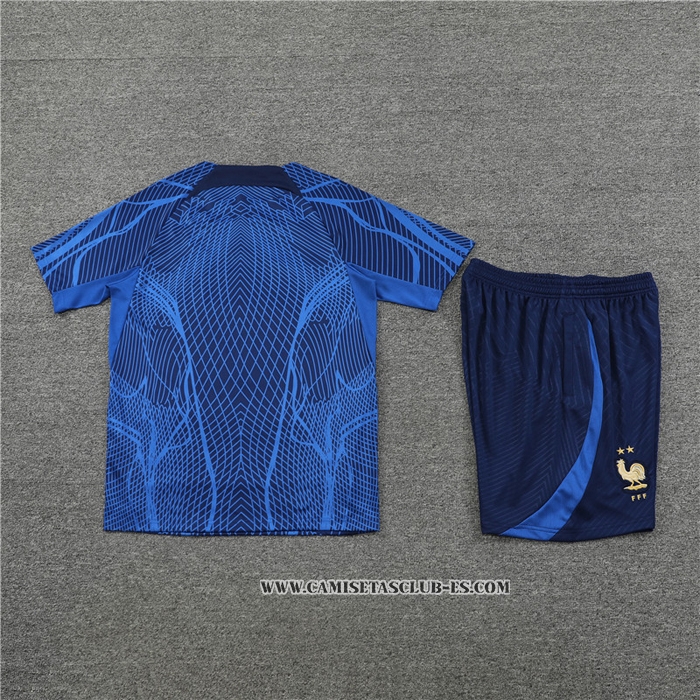 Chandal del Francia 22-23 Manga Corta Azul Oscuro - Pantalon Corto